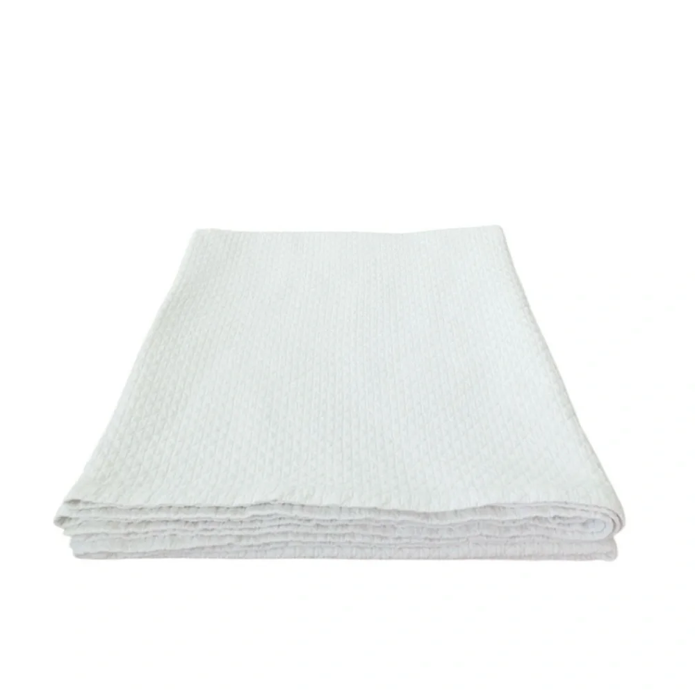 Restoration Hardware Matelasse White Quilted Cotton‎ Queen Bed Coverlet